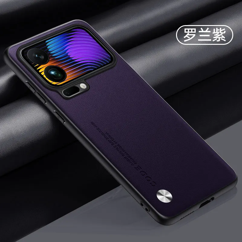 Luxury Business Sheepskin Leather PU Phone Case - All-Inclusive Lens Back Cover