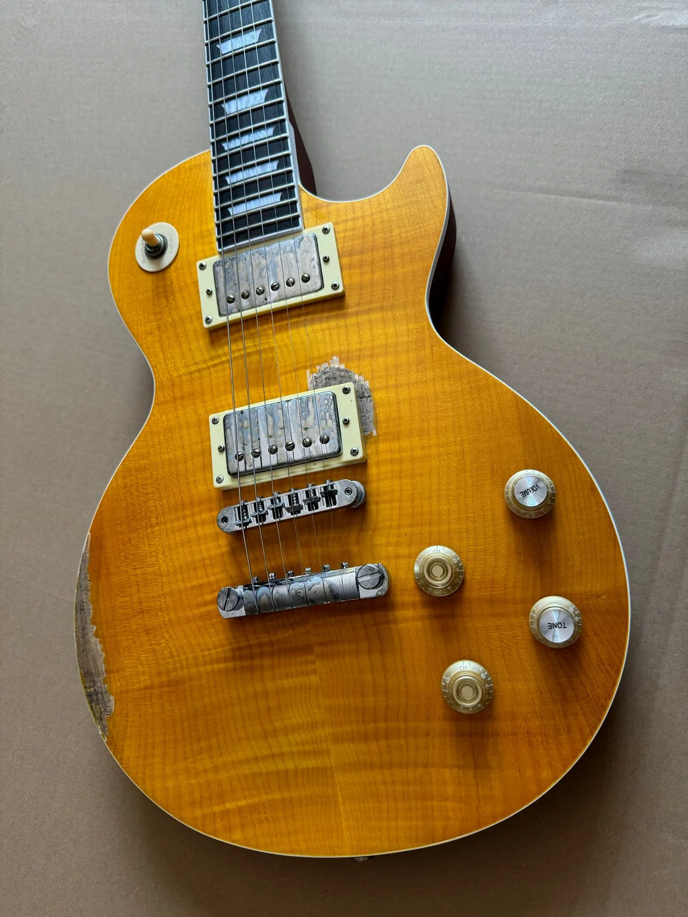 Guitarra-el-ctrica-con-cuerpo-de-caoba-instrumento-musical-de-6-cuerdas ...