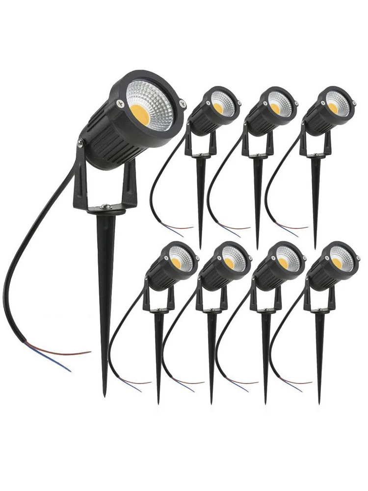 Waterproof IP65 Garden Lawn Lamps 220V 110V 12V 24V 5W LED Lawn Light Spike Bulb Outdoor Lighting For Garden lawn lamp garden lighting