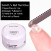 KODIES GEL Solid Nail Glue 15g False Nail Tips Glue Adhesive Strong Manicure Press On Nails Pudding Gel for Extension Prolong Ar 3