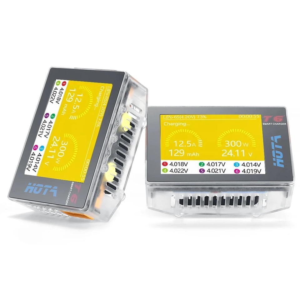 HOTA for T6 DC 300W PD 90W 15A 1-6S Pocket LiPo Battery Charger