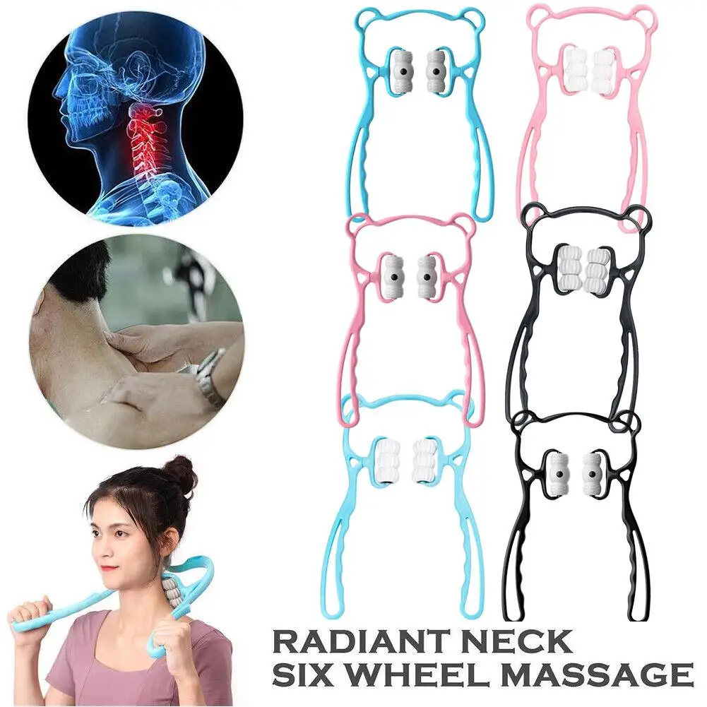 

Upgrade 6-Ball Neck Massager, Handheld Roller for Pain Relief,Versatile Massage Tool for Legs, Waist, Shoulders ,Relaxation