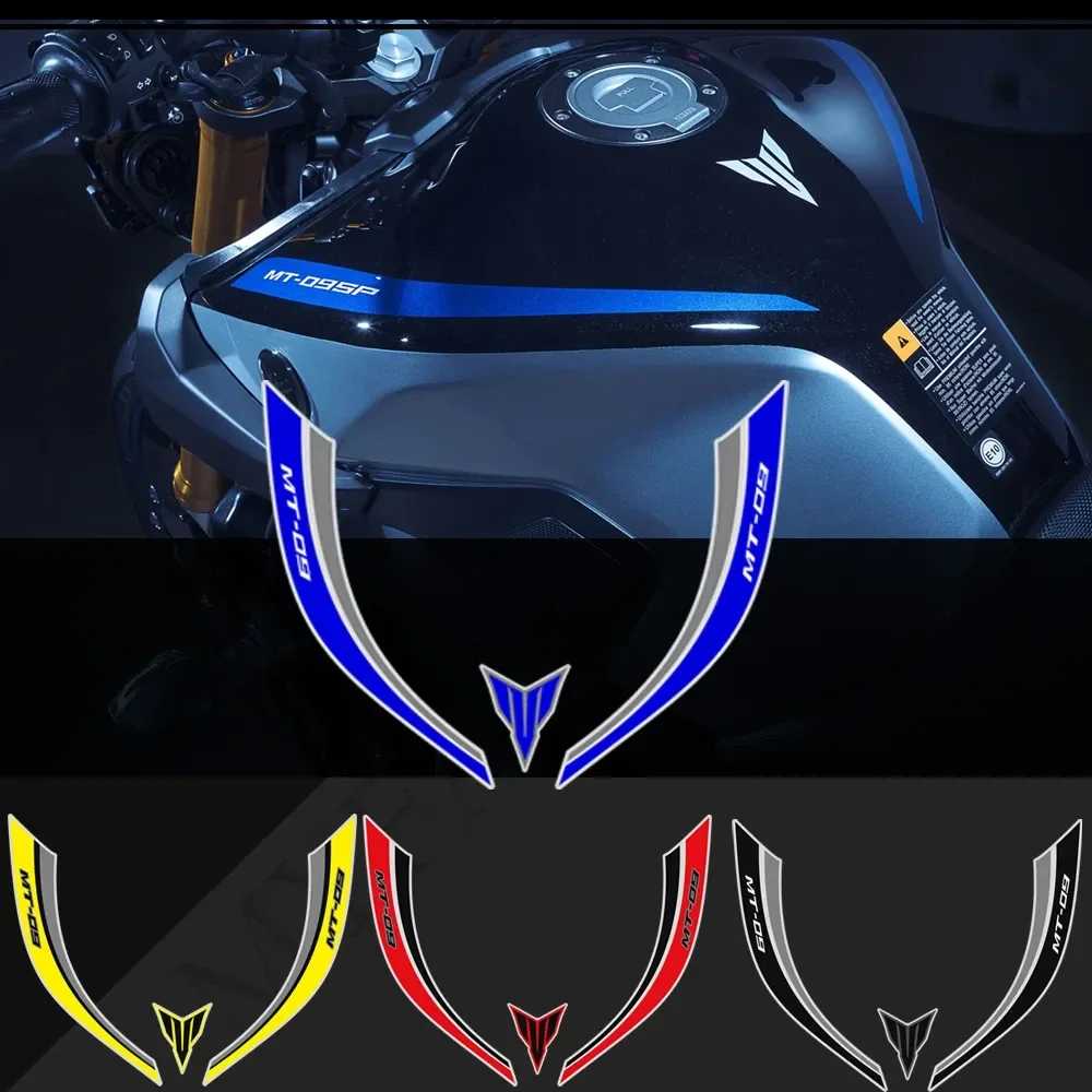 Motorcycle For Yamaha MT09 MT FZ 09 Stickers Fairing Tank Pad Protector  Motorcycle Knee Decal Fender Windshield 2016-2020