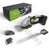 2 In 1 Cordless Electric Hedge Trimmer Rechargeable Handheld Household Lawn Shrub Weeding Pruning Mower Garden Tools 6