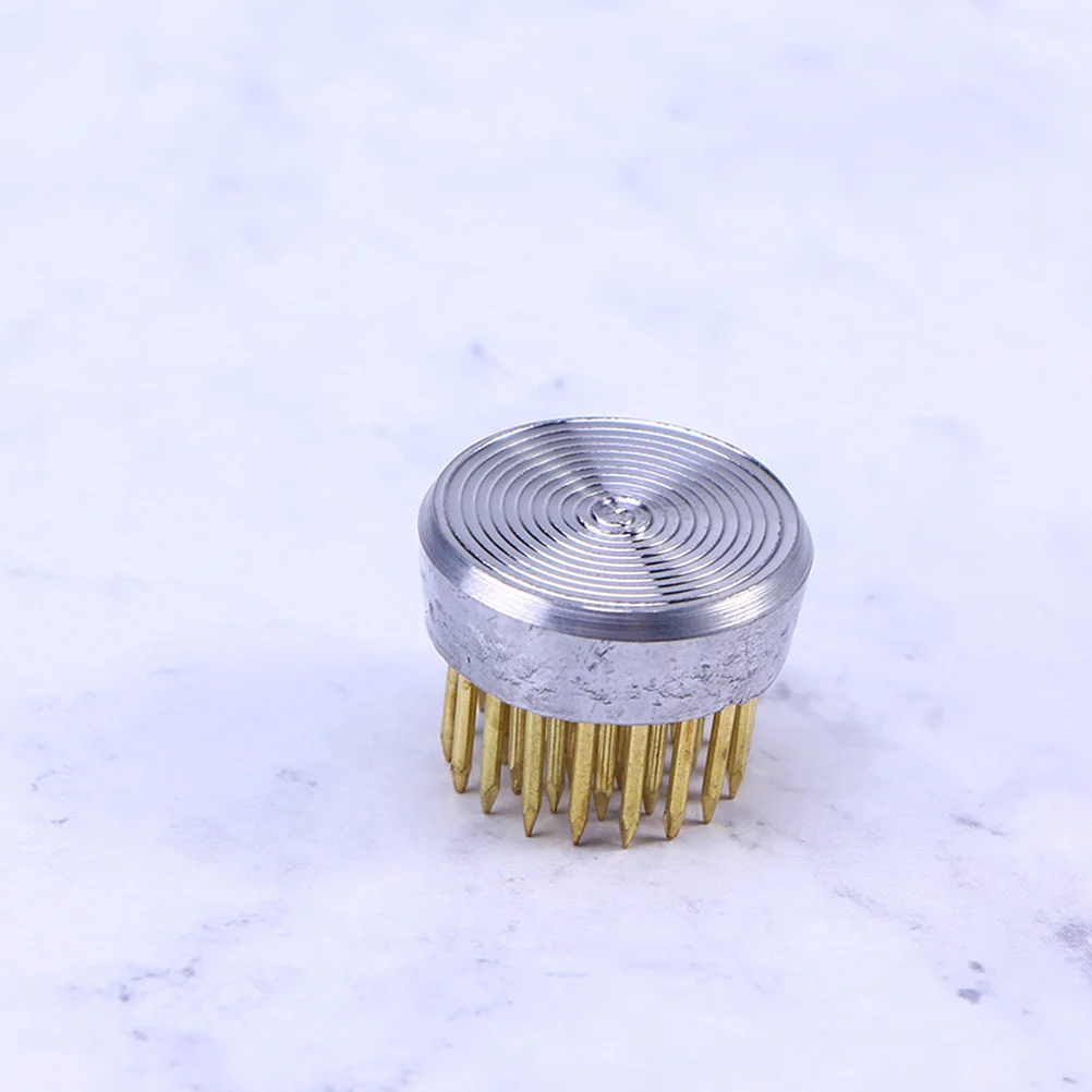 

6 Pcs Jianshan Flower Arrangement Needle Holding Tool Vintage Decor Wedding Planting Holder Stainless Steel Base