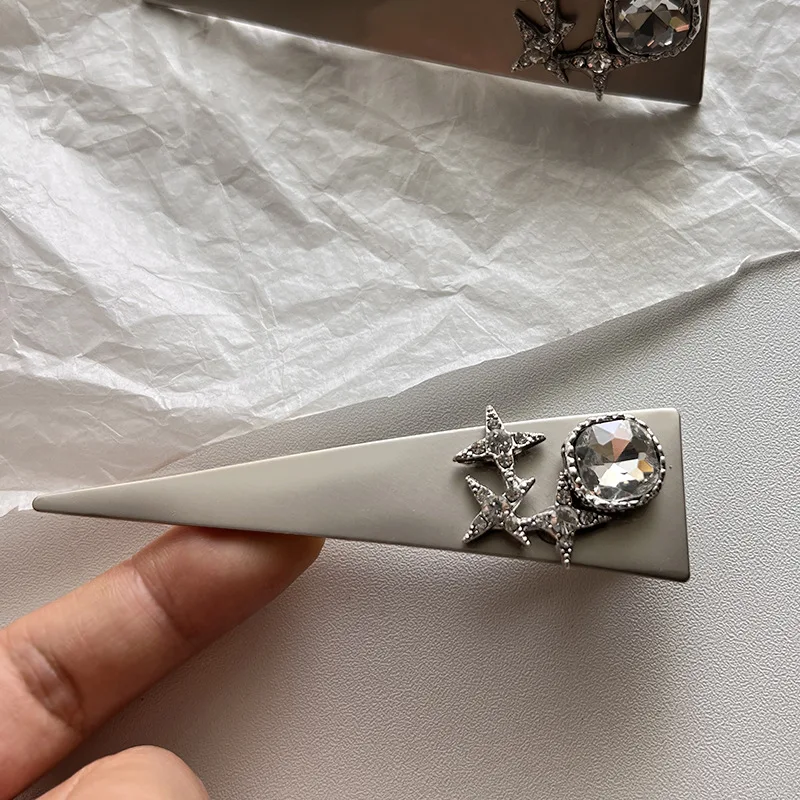 

High-Grade Barrettes Side Retro Clip Women's Diamond Alloy Retro Minority Fringe Clip Hair Accessories