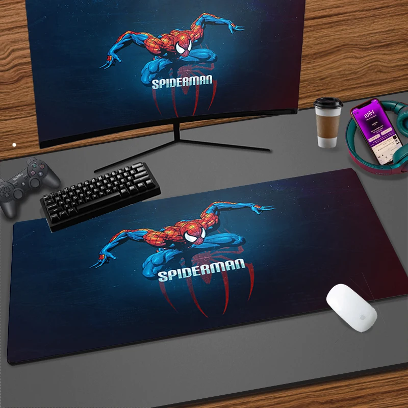 xxl mouse pad gaming desk spider man laptop carpet keyboard mat computer offices anti skid soft rubber mousepad free shipping Xxl Mouse Pad Gaming Desk Spider Man Laptop Carpet Keyboard Mat Computer Offices Anti-skid Soft Rubber Mousepad Free shipping