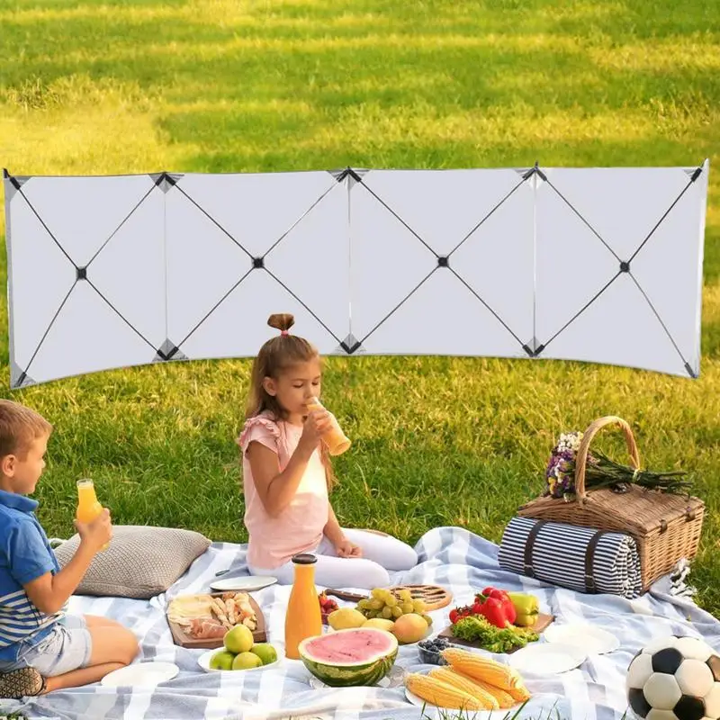 

Camping Windbreak Tarp Backpack Portable Picnic Screen Water Proof Polyester Waterproof Camping Windscreen For Garden Grills BBQ