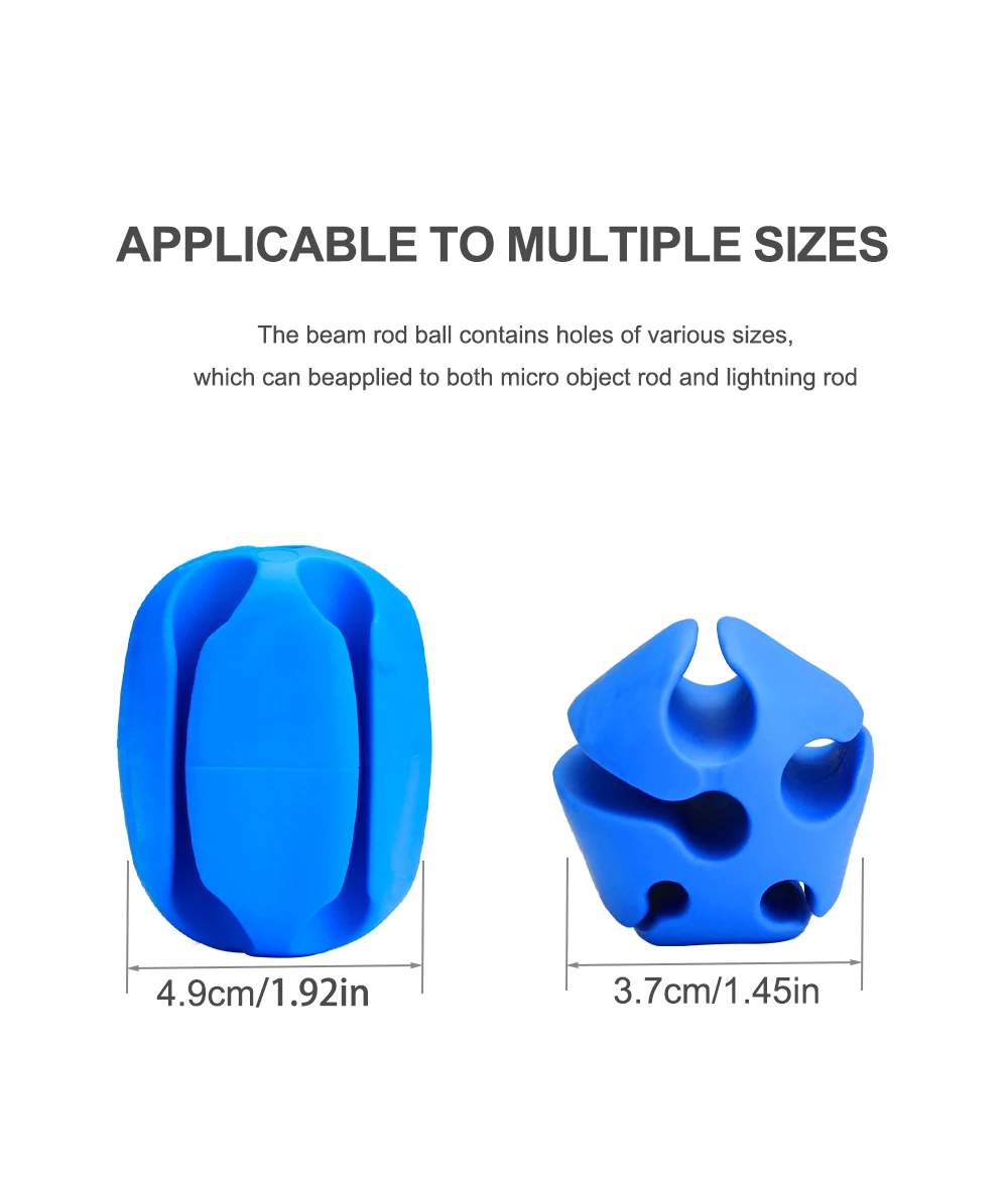 NGB 1PC Angelrute Feste Kugel Silikon Anti-Kollision Schutz Locken Stange Clip Stopper Langlebig Karpfen Angel zubehör – Detail 3