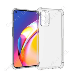 Enhanced Shockproof Anti - Falling Soft TPU Back Case Cover - OPPO A74 5G Global (Clear)