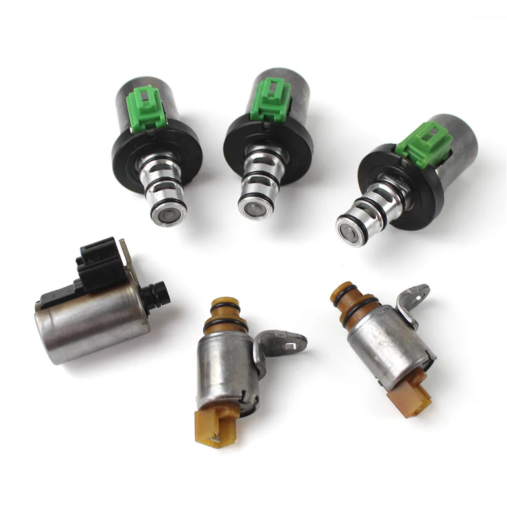6pcs Transmission Shift EPC PWM Solenoid Kit 4F27E 48420K-R FN4A-EL for Mazda 2 3 5 6 CX-7 MPV Solenoid Valve Refurbished Parts