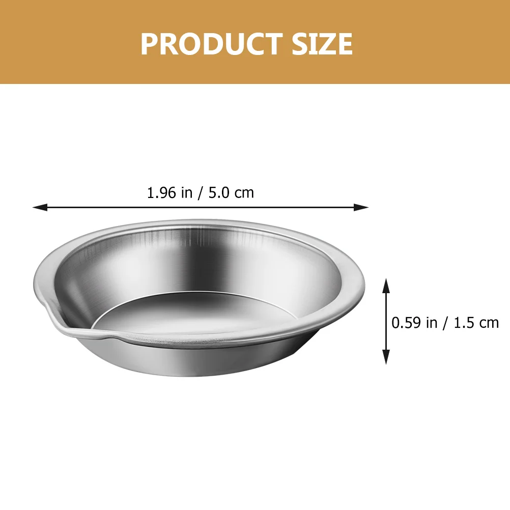 Watercolor Tray Stainless Steel Palette Pour Mouth Plate Mixing Multi Function Watercolor Plates Reusable 6 Pcs