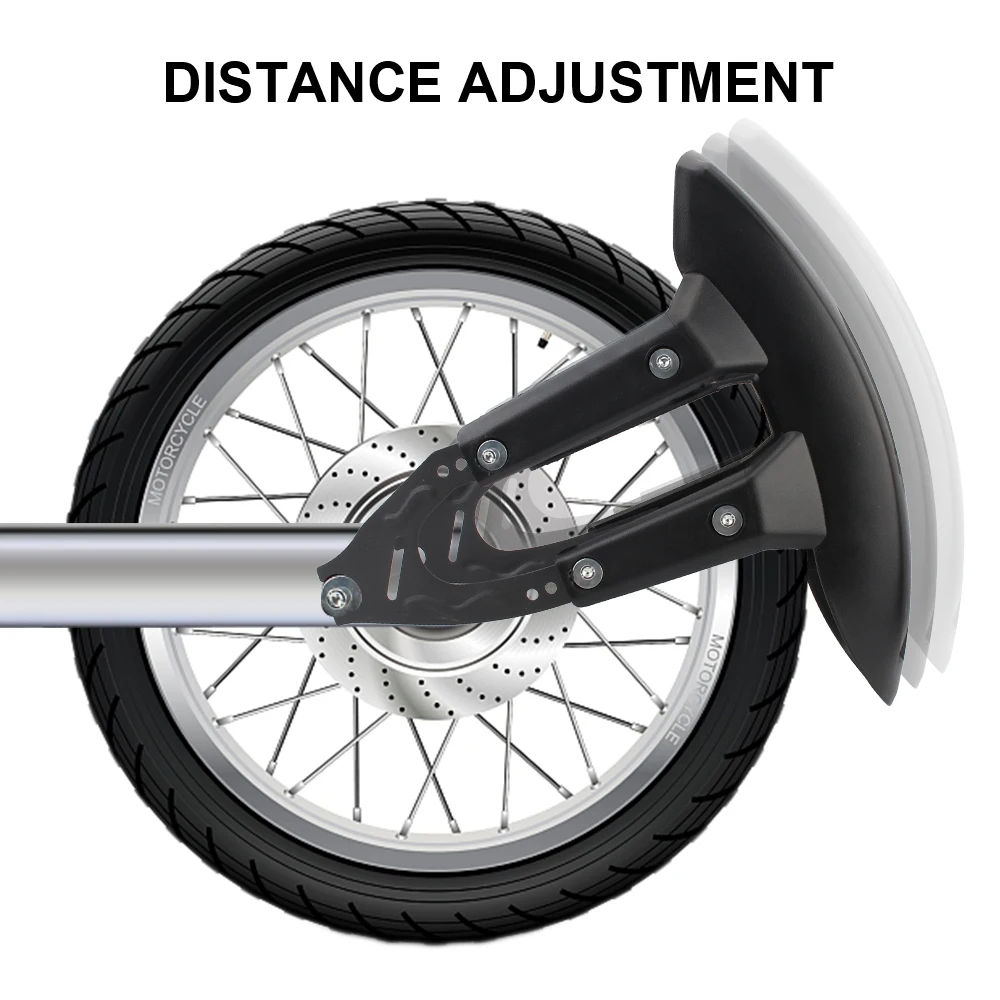 Universal-With-Bracket-Splash-Guard-Motorcycle-Rear-Wheel-Fender-Cover ...