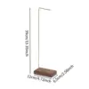 Wind Chime Stand Windchime Hanger Wood Wind Chime Rack Decoration Gifts Desk Stand with Base Versatile Heavy Duty Earring Holder 6