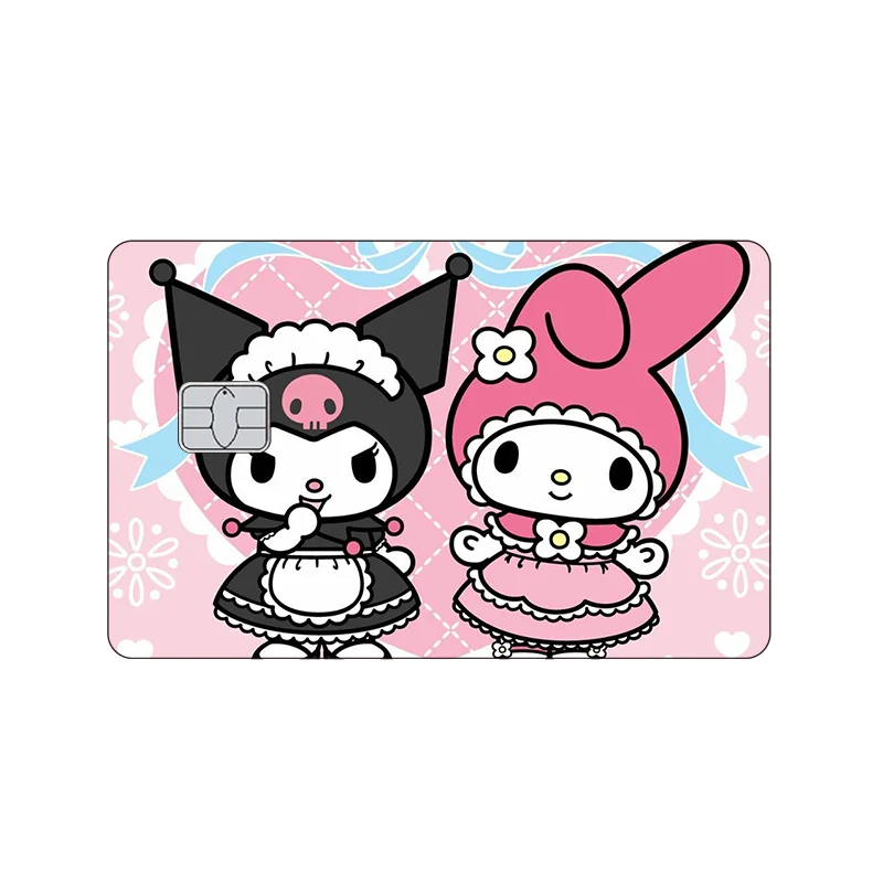 thumbnail image 1 of 41 estilos Sanrios Hello Kitty My Melody Kuromi Cinnamorollpurin Kawaii tarjeta de Pvc pegatina Anime tarjetas de crédito y débito película cubierta de piel, 1 of 5