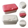 2 Pcs Wipe Box Tissue Holder Wet Wipes Container Toilet Stand Paper Plastic Baby 2