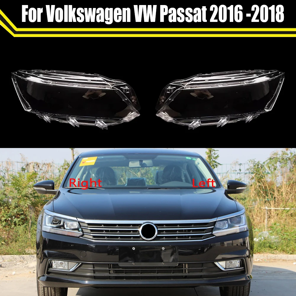 Car Headlight Shell Lamp Shade Transparent Cover Headlight Glass Headlamp Lens Cover For Volkswagen VW Passat 2016 2017 2018