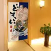 Sumo Wrestler Print Noren Japanese Style Doorway Curtain Bedroom Bathroom Partition Door Curtains Entrance Hanging Half Curtain 2