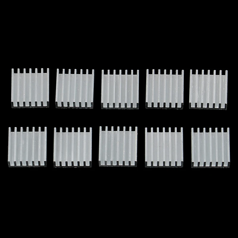 10개/세트 알루미늄 방열판 전자 칩 라디에이터 쿨러 - 14x14x6mm