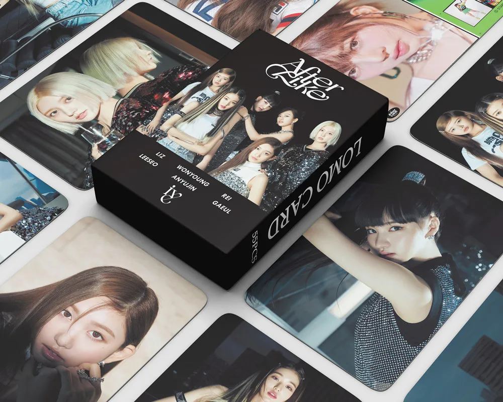 

55PCS Kpop Fashion Cute Girl Group Postcard Korean Fashion Group Ultra High Definition and High Quality Postcard Fans Gifts