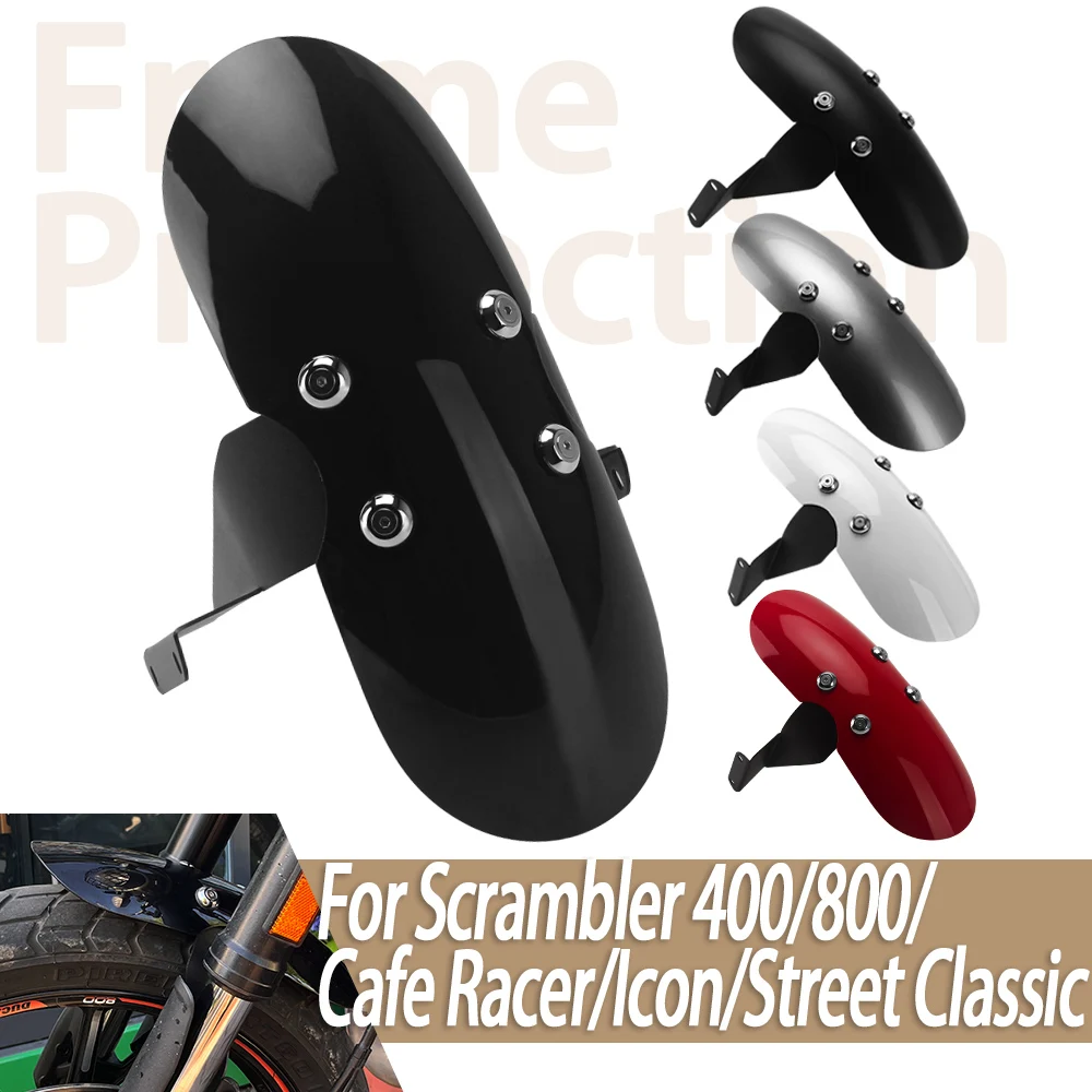 Guardabarros Delantero Universal Para Motocicleta - Color Rojo - ABS - Fácil Montaje