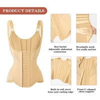 MiiOW – Corset d'entraînement de taille en forme de U pour femmes, entraîneur de taille, os en acier, ventre, belle ceinture arrière, débardeur pour femmes, vêtements modelants 6