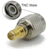 Connector TNC to SMA Adapter Male plug & Female jack RF Coaxial Adapter Test Converter Brass 50ohm Straight Wire Terminals TNC 4