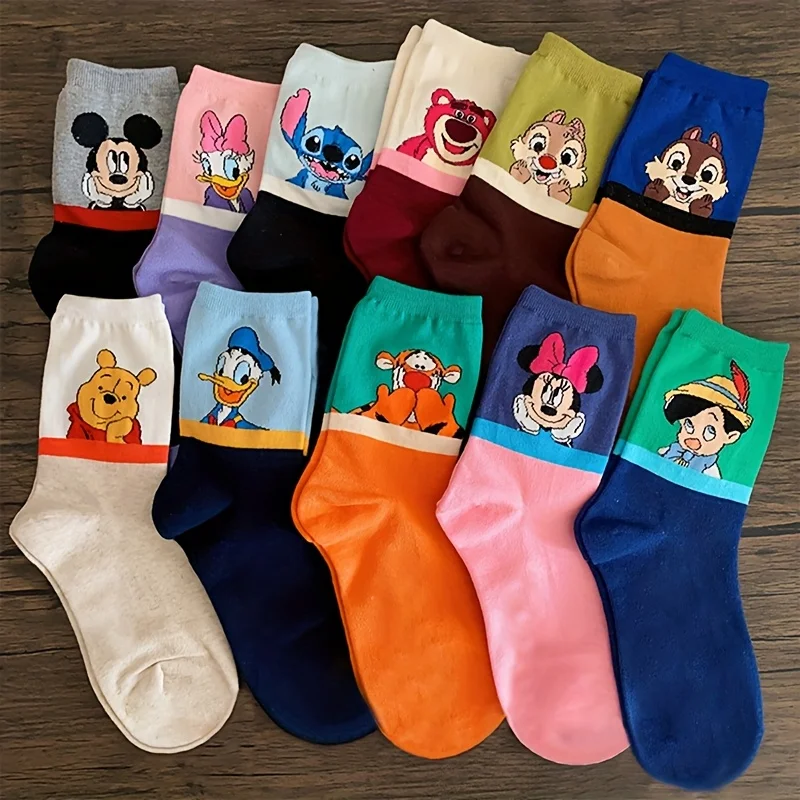 مجموعة جوارب "ديزني كلاسيك" الملونة – إصدار الشخصي...