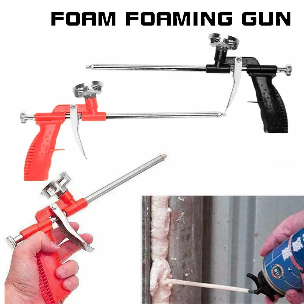 Metal Polyurethane Foam Gun Mounting Foam Glue Polyurethane Foam Sealant Foam Gun Construction Tools  Insulating Filling Sealing