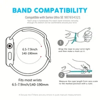 Bracelet de téléphone élastique KT Transparent, compatible avec iWatch, 38mm 40mm 41mm 42mm 44mm 45mm 49mm, bracelet fait à la main à la mode 2