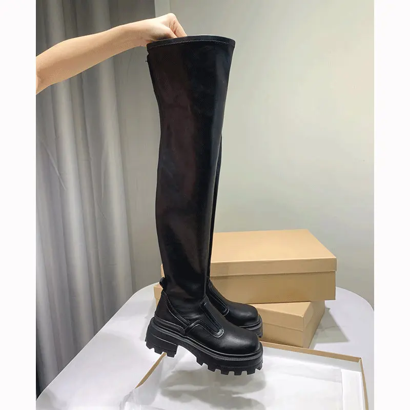 Over The Women's Stretchy Thigh-High Boots Over-the-Knee