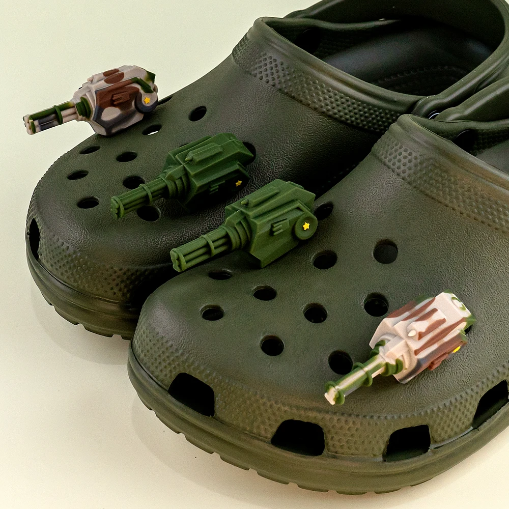Army Green Crocs With Jibbitz Classic Clog Camo Army Green (Unisex