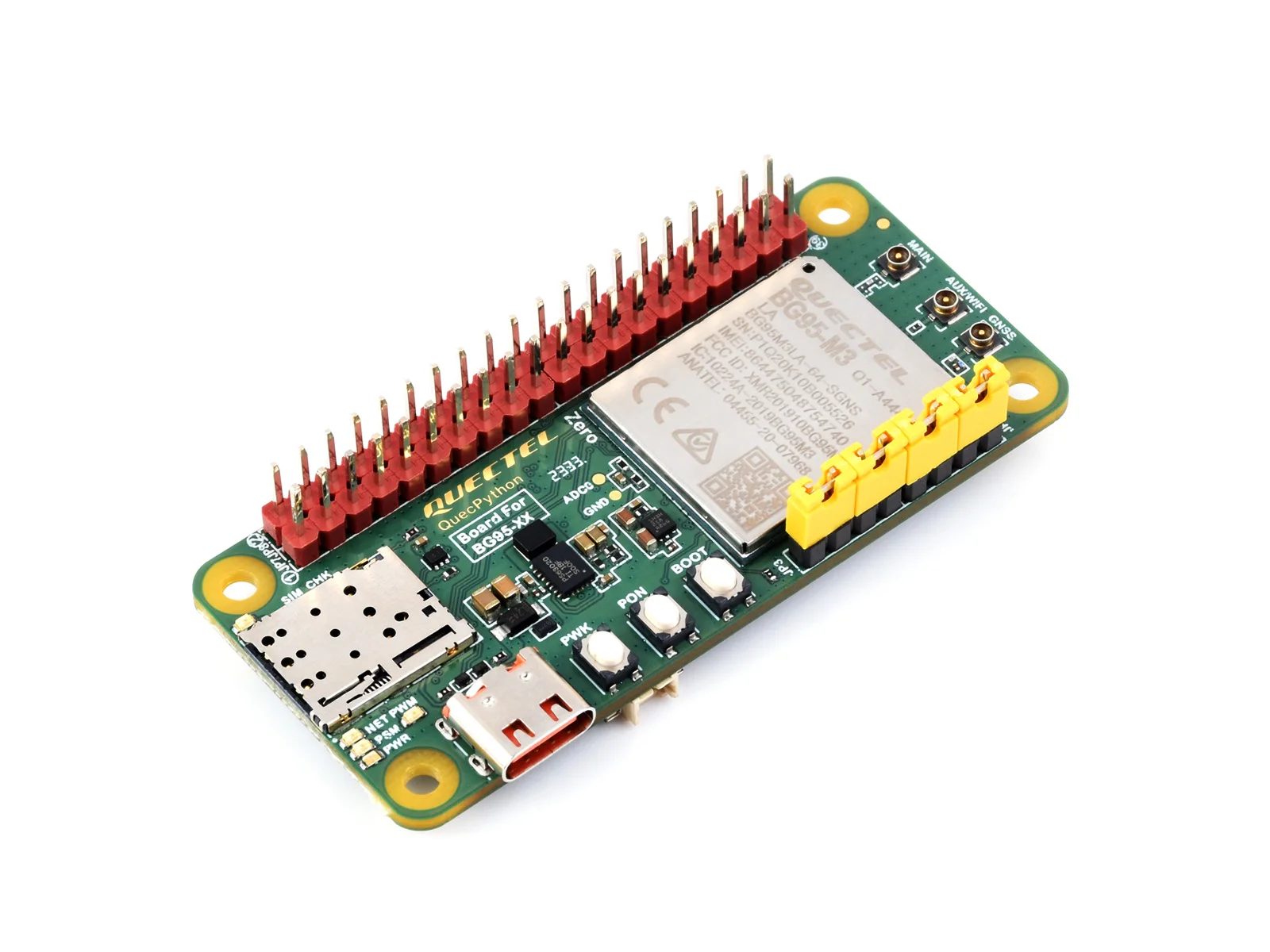 Waveshare QuecPython EVB  ,  Һ, LTE / EGPRS   GNSS , BG95