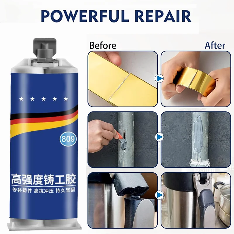 Strong Casting Welding Glue Metal Repair Adhesive High Strength Heat Resistance Sealant Magic Plastic Repair Cold Welding Glue