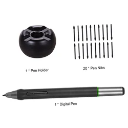 Stylet numérique intelligent sans batterie, adapté à la MINI tablette graphique BOSTO BT 16HDT/BT 16HDK/BT 16HD/BT 22U/BT 22UX 