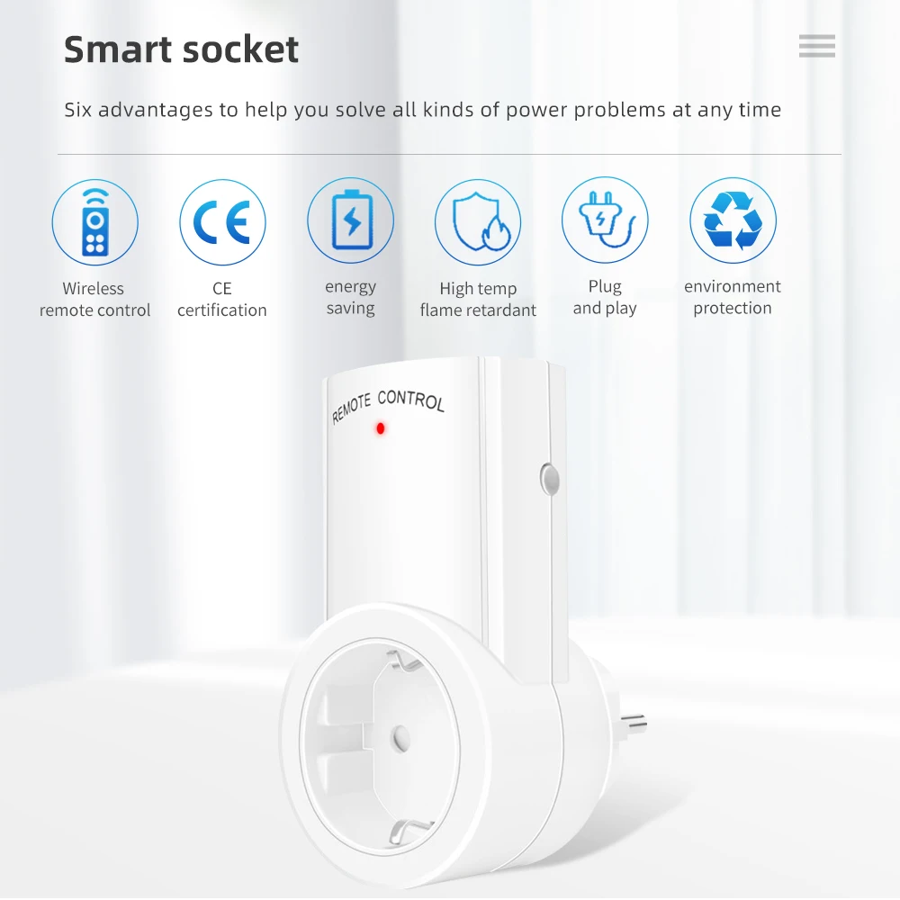 Smart Home Plug Wireless Power Outlets Remote - Smart Home Wireless Power  Light - Aliexpress