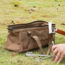 

Tool Bag Useful Smooth Zipper Anti-split Multiple Purpose Carry Bag for Trip Tool Storage Bag Tent Storage Bag