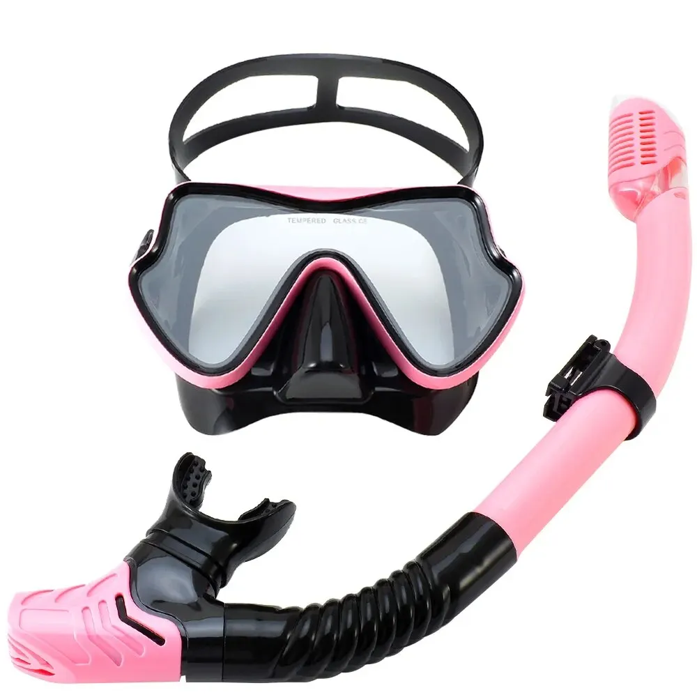 Panoramic View Tempered Glass Diving and Snorkeling Set
