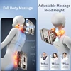 Electric Full Body Massage Cushion Seat Chair Air Compress Heat Shiatsu Tapping Deep Kneading Vibration Back Massager Relaxation 3