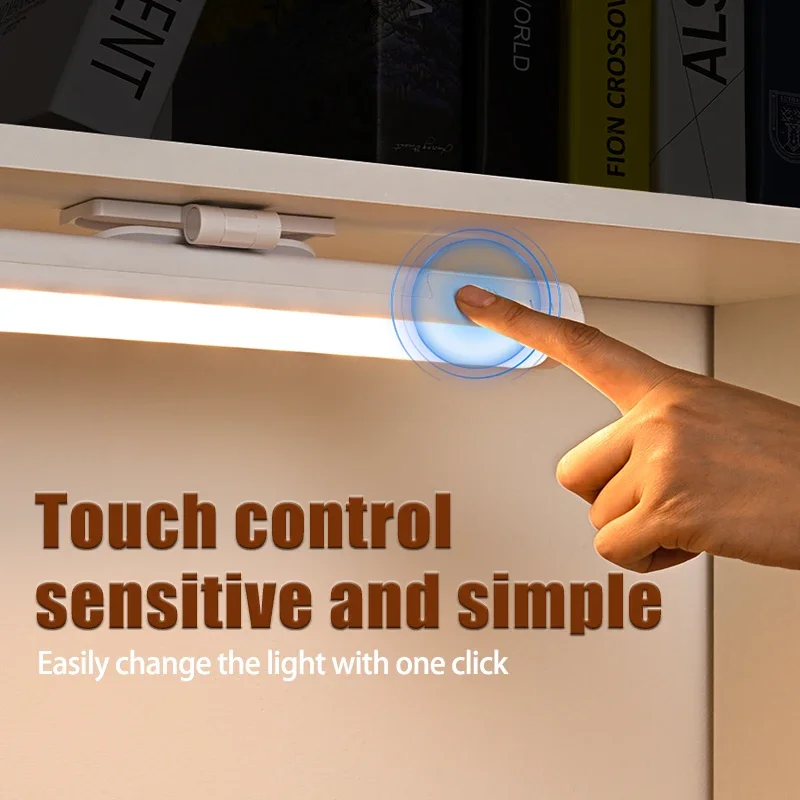 Dimmable Touch Control Lâmpadas de mesa, luz noturna LED, lâmpada recarregável USB, proteger os olhos, quarto, armário, armário, leitura