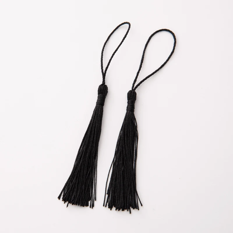 20 stücke 80mm Lesezeichen Hängen Seil Seide Quaste Für Chinesischen Knoten Handwerk DIY Schlüssel Kette Ohrring Haken Anhänger Schmuck, der Entdeckungen – Detail 20
