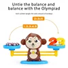 Montessori Educational Math Toys for Kids Learn Numbers Montessori Mathematics Material Funny Monkey Balance Scale Math Game Toy 6