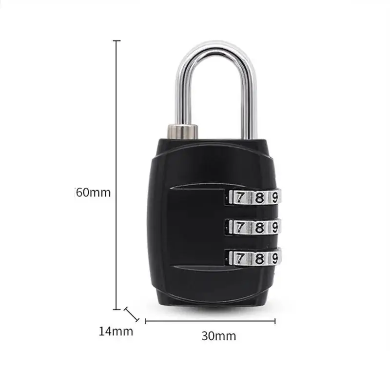 Combination Lock for Luggage and Travel - Secure Metal Password Padlock with 4-Digit Code