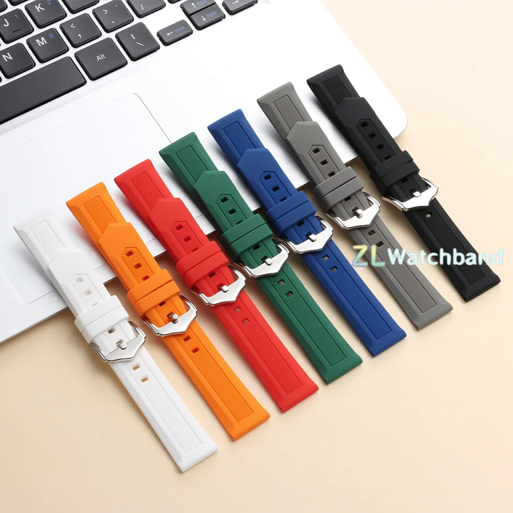 Versatile Silicone Sport Watch Strap - Waterproof Rubber Band