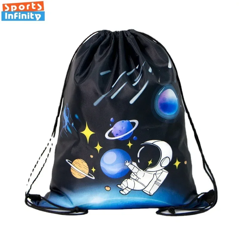 Children's Swimming Bag Waterproof Fashion Cartoon Printed Beach Bag Girls and Boys Oxford Cloth Backpack Gym Bag Sports Bags 5