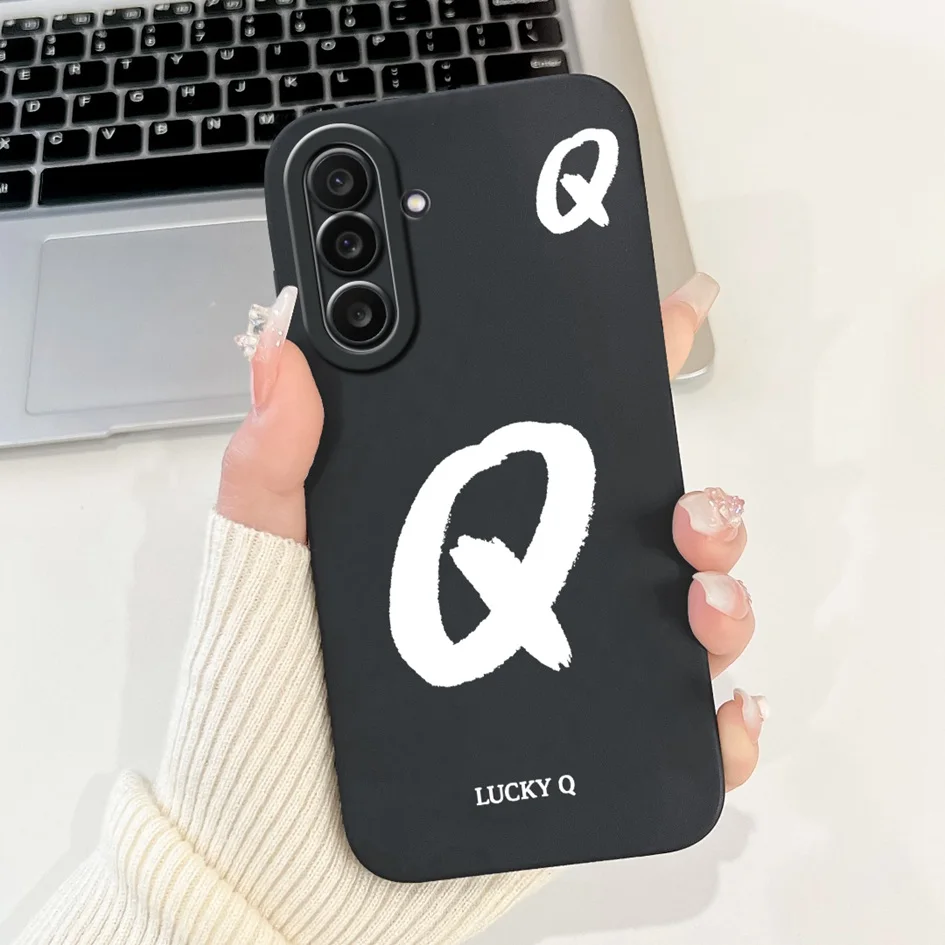 Luxury Alphabet Silicone Shockproof Case