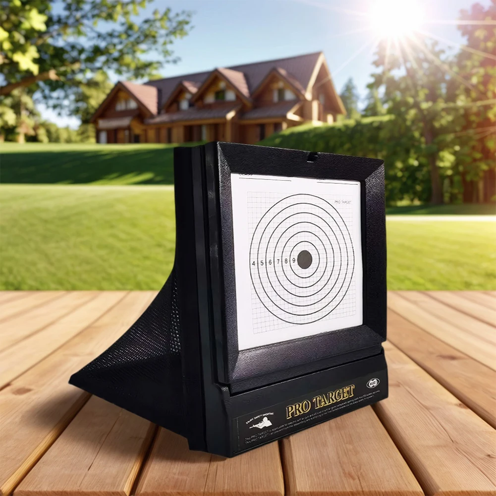 Portable Gun Targets Includes 10pcs Replaceable Paper Gun Trap Target Gun Target Case for Airsoft Gun