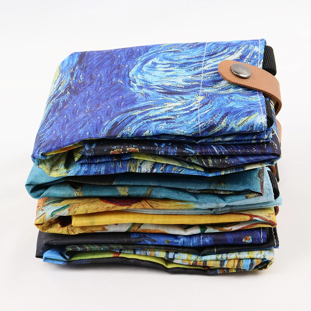 Borsa Tote In Tela Van Gogh Notte Stellata - Grande E Riutilizzabile - Foto 4