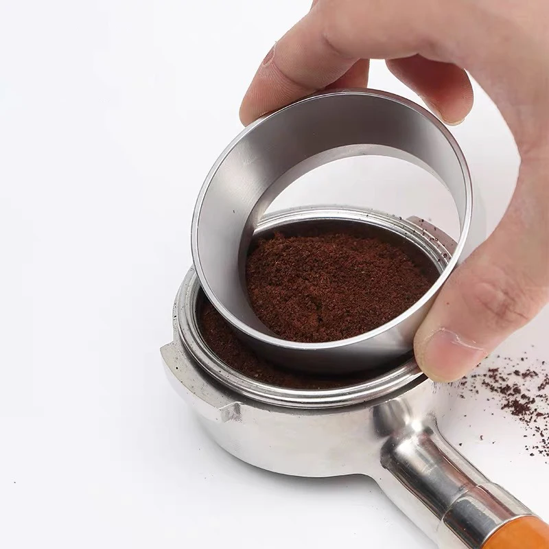 Coffee Dosing Ring 51MM 53MM 58MM for Delonghi Breville Portafilter Espresso Accessories Barista Funnel Tool Coffeeware