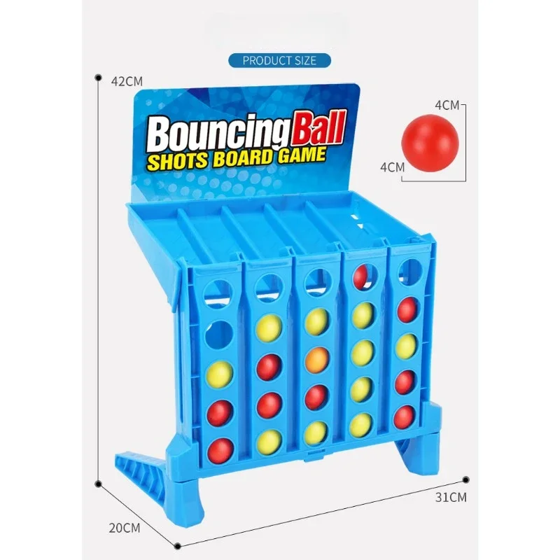 4 Shots Connect Board Game Kids Children Family Match Game Training Educational Toy Finger Shooting Game 6